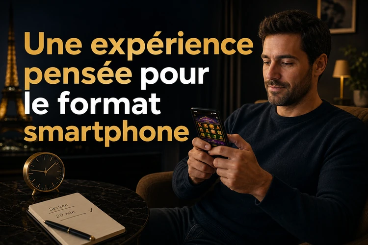 Une expérience pensée pour le format smartphone