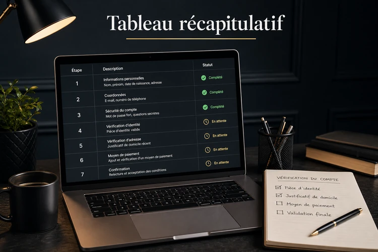 Tableau récapitulatif