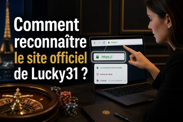 Comment reconnaître le site officiel de Lucky31?