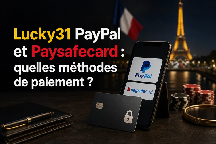Lucky31 PayPal et Paysafecard: quelles méthodes de paiement?